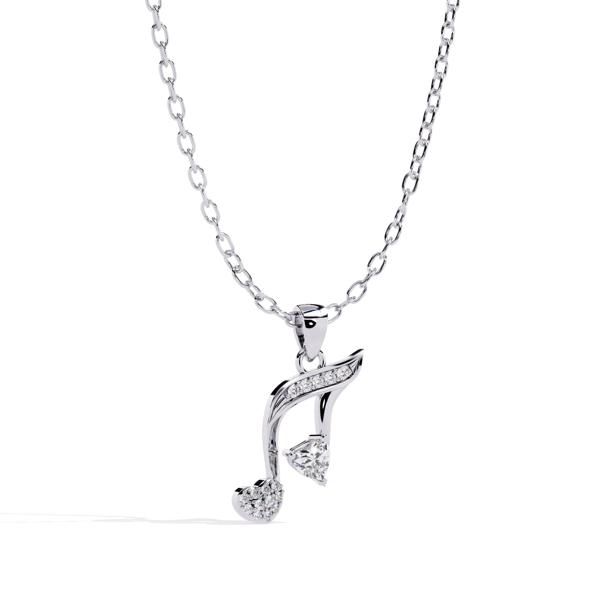 Melody Heart Diamond Pendant