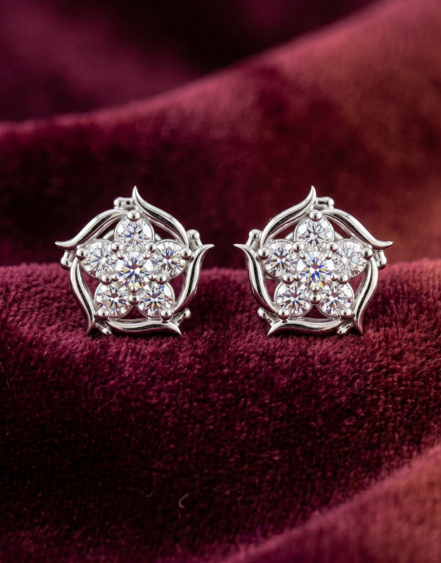 Vintage Guardian Cluster Earrings Main image