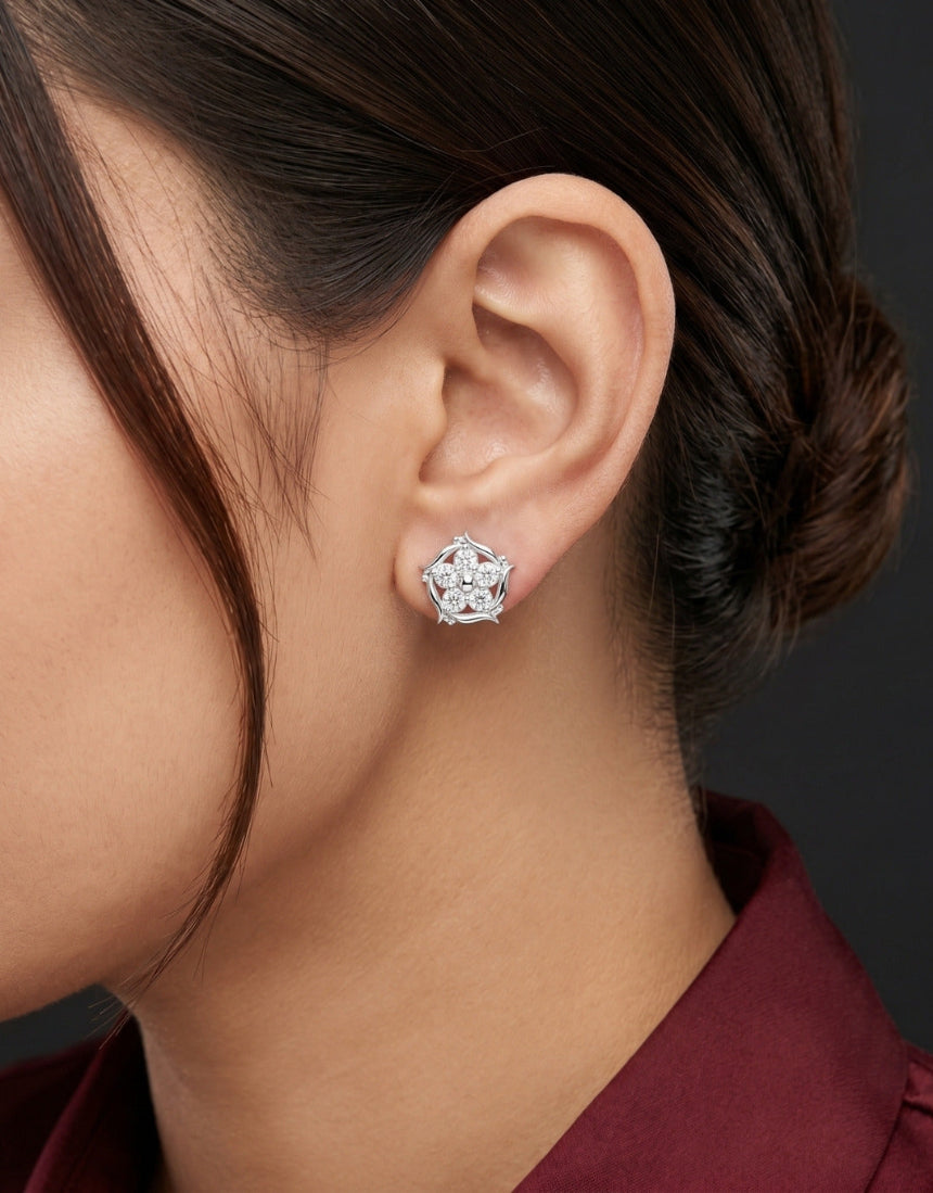 Vintage Guardian Cluster Earrings