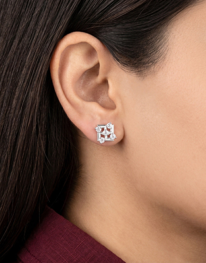 The Swastik Sunburst Studs Secondary image