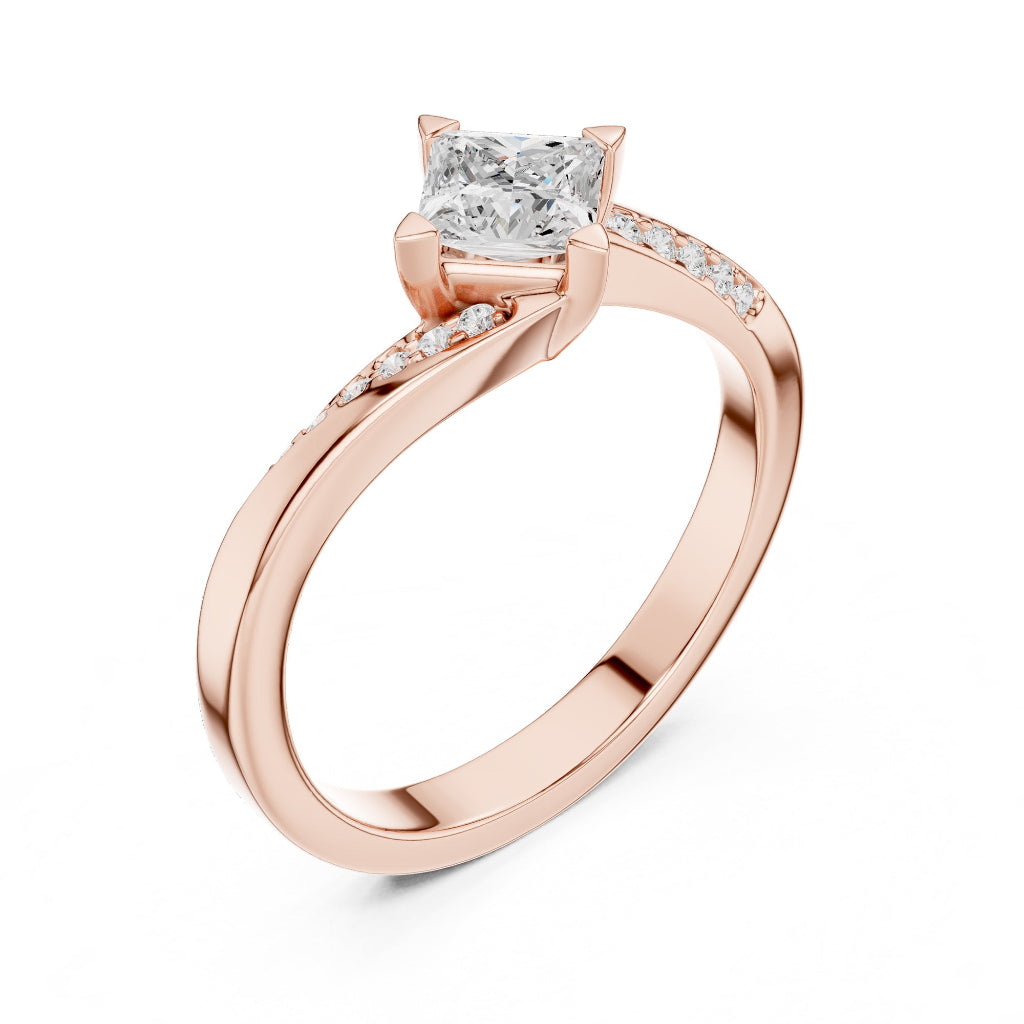 Love Twist Princess Ring