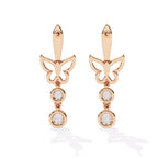 Butterfly Flutter Diamond Drop Earrings