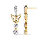 Butterfly Flutter Diamond Drop Earrings