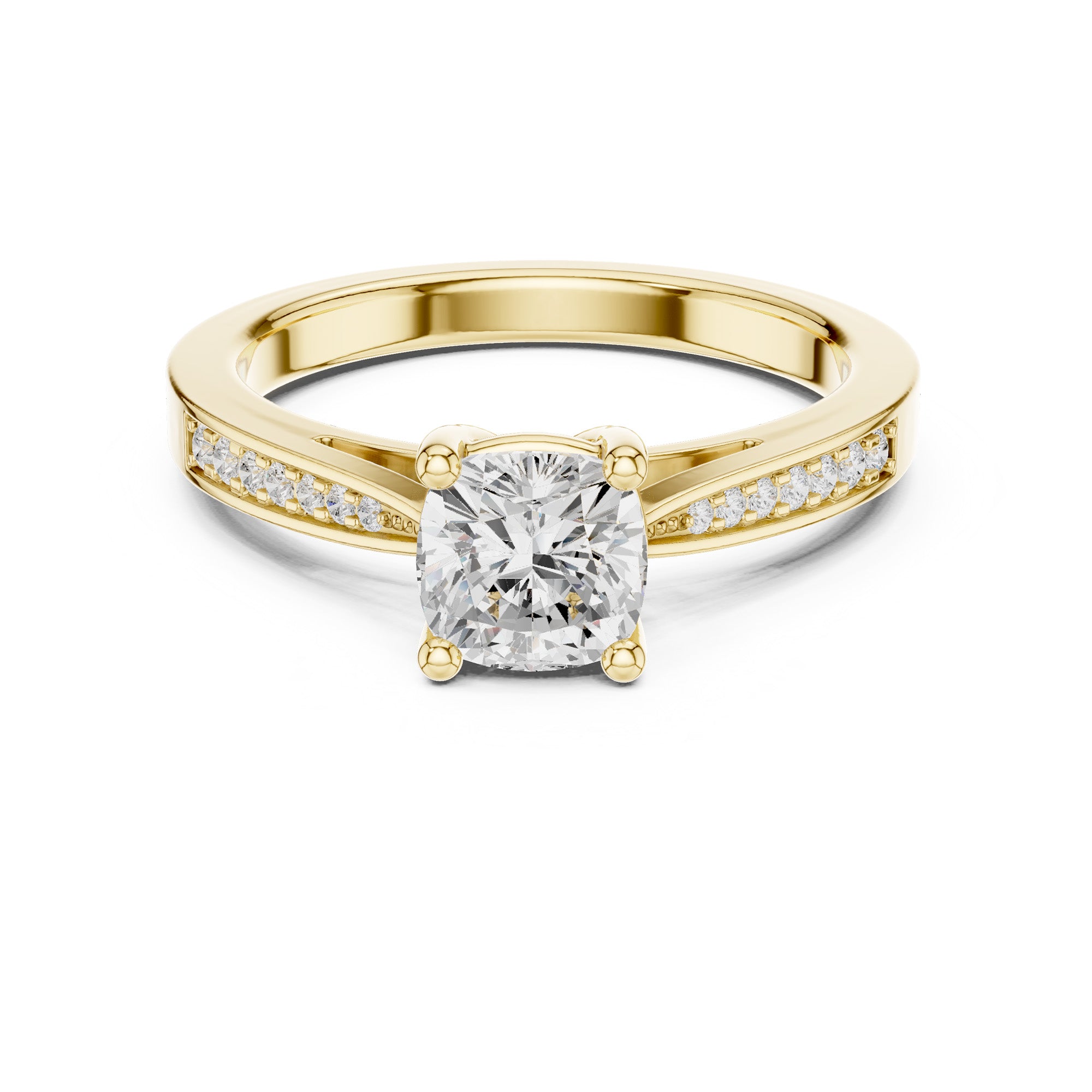 Royel Solitaire Cushion Ring