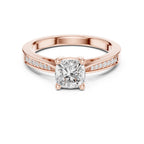 Royel Solitaire Cushion Ring
