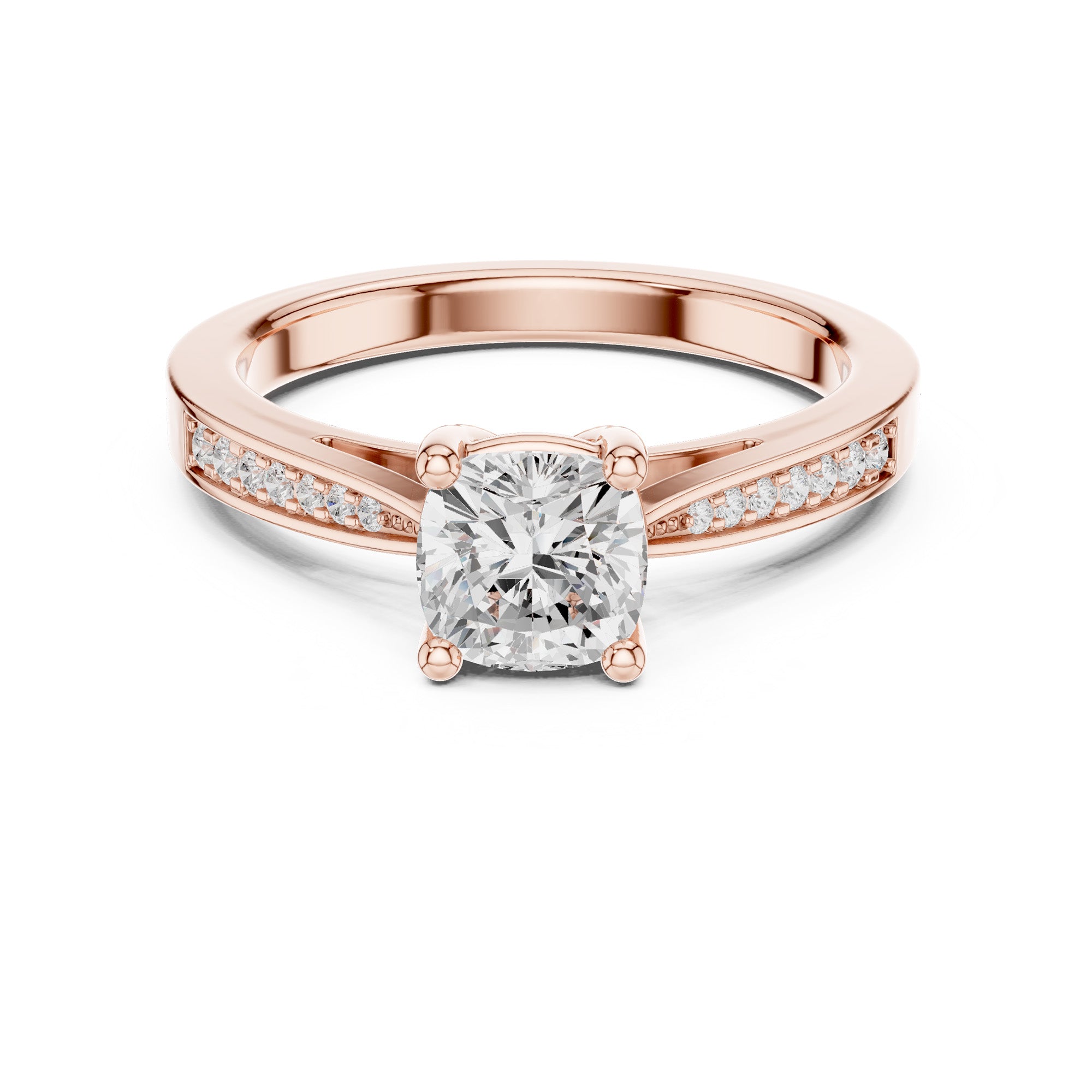 Royel Solitaire Cushion Ring