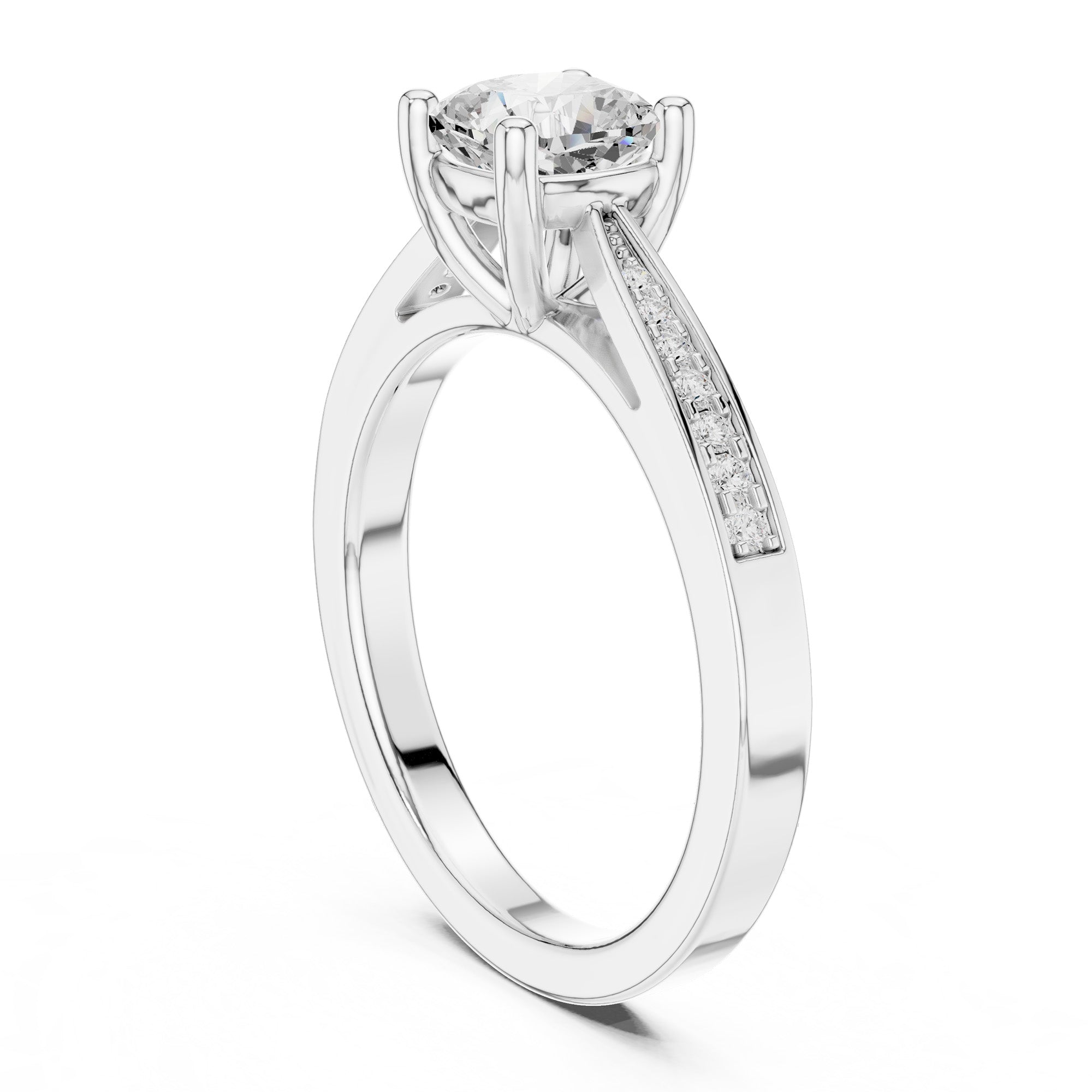 Royel Solitaire Cushion Ring