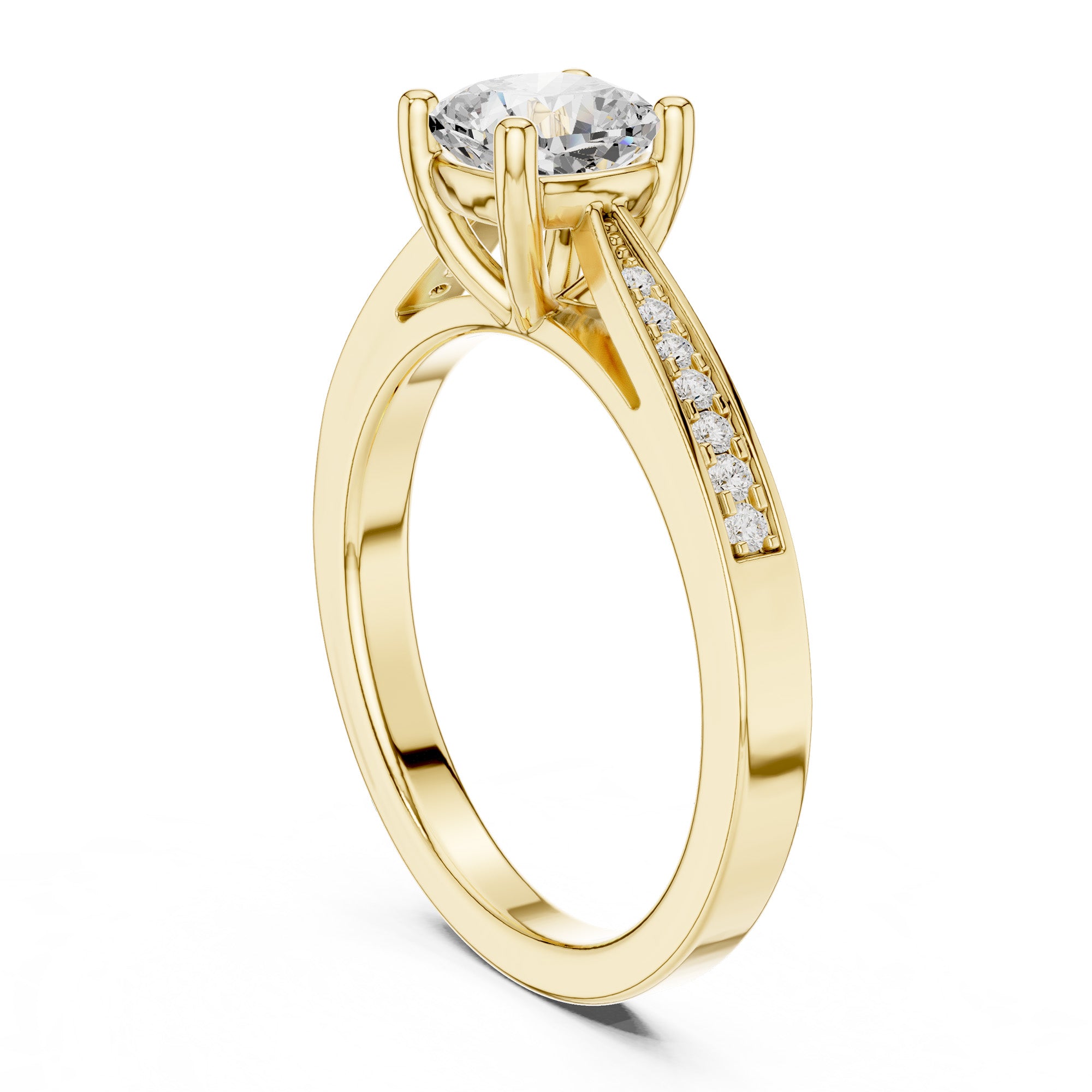 Royel Solitaire Cushion Ring