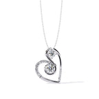 Dual Spark Heart Pendant