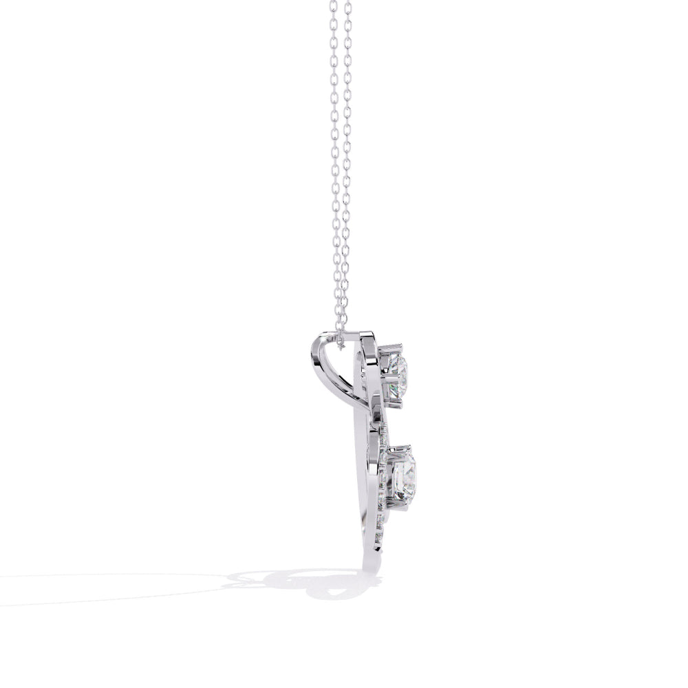 Dual Spark Heart Pendant