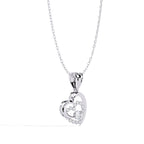 Radiant Halo Heart Pendant ⭐