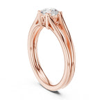 Kia Solitaire Twin Band Ring