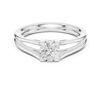 Kia Solitaire Twin Band Ring