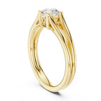 Kia Solitaire Twin Band Ring