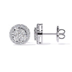 Neeva Halo Marquise Diamond Stud Earrings