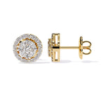 Neeva Halo Marquise Diamond Stud Earrings