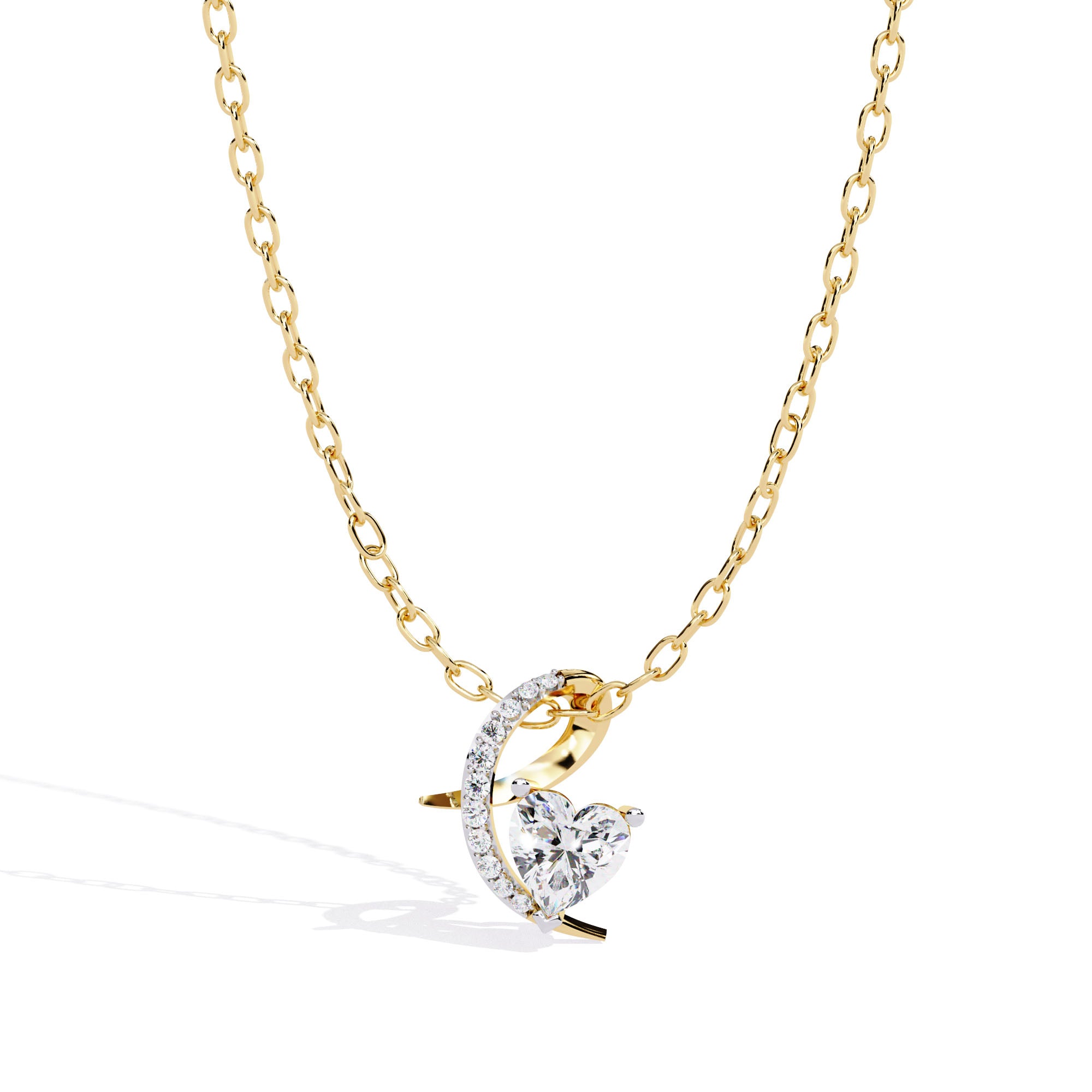 Symbol of Love Curve Pendant