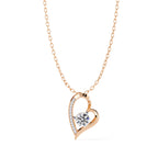 Ever-Luxe Heart diamond Pedant