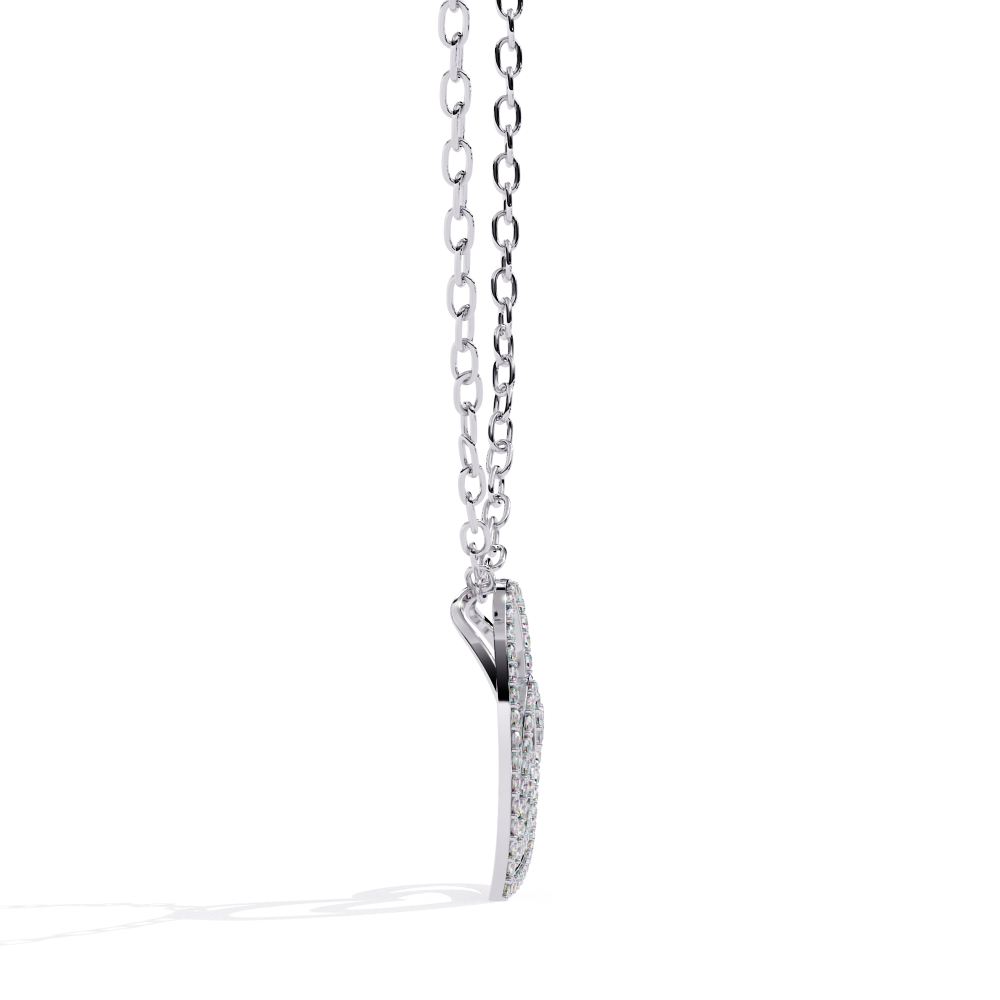 Double Halo Heart Pendant