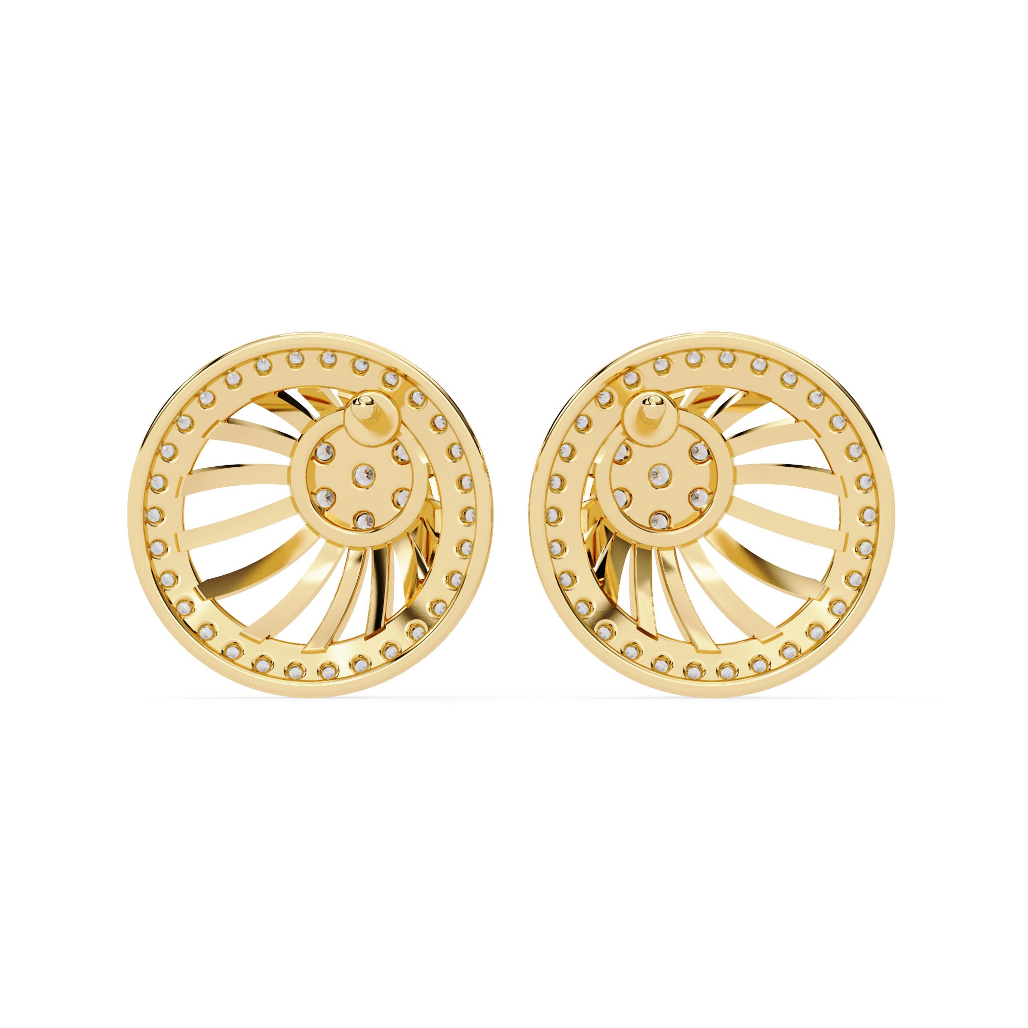 Helios Halo Diamond Studs