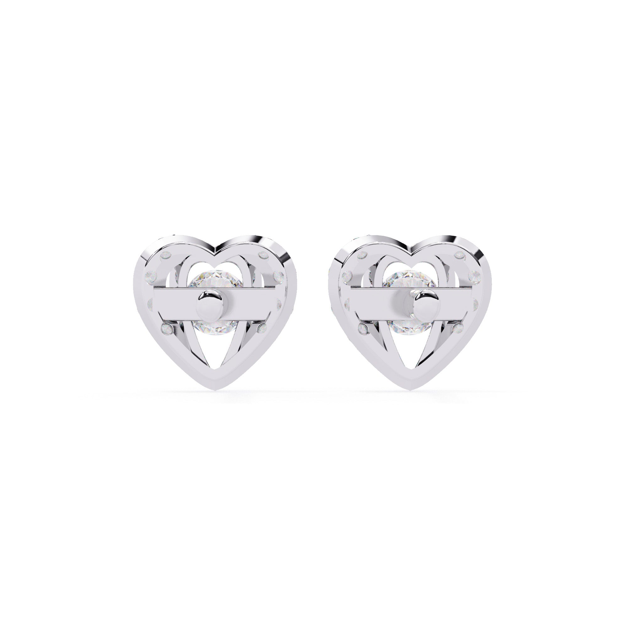 "Eternal Pulse" Heart Studs