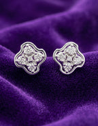 The Vintage Lace Halo Studs