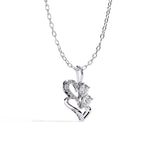 Twin Heart Diamond Pendant