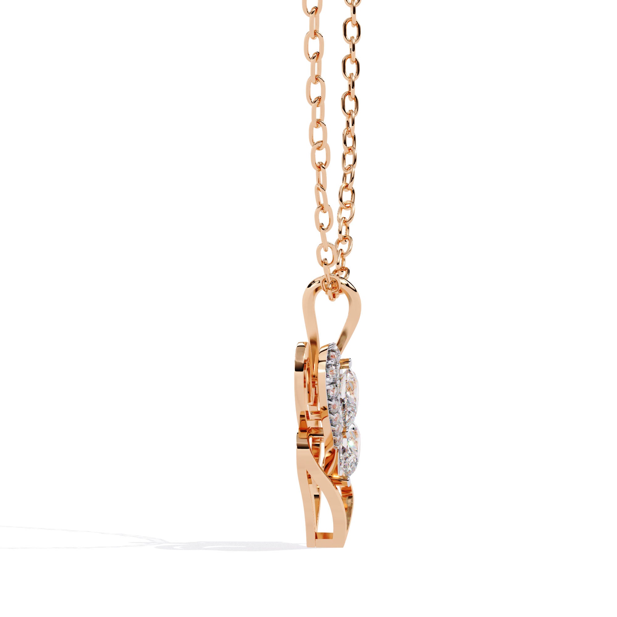 Twin Heart Diamond Pendant