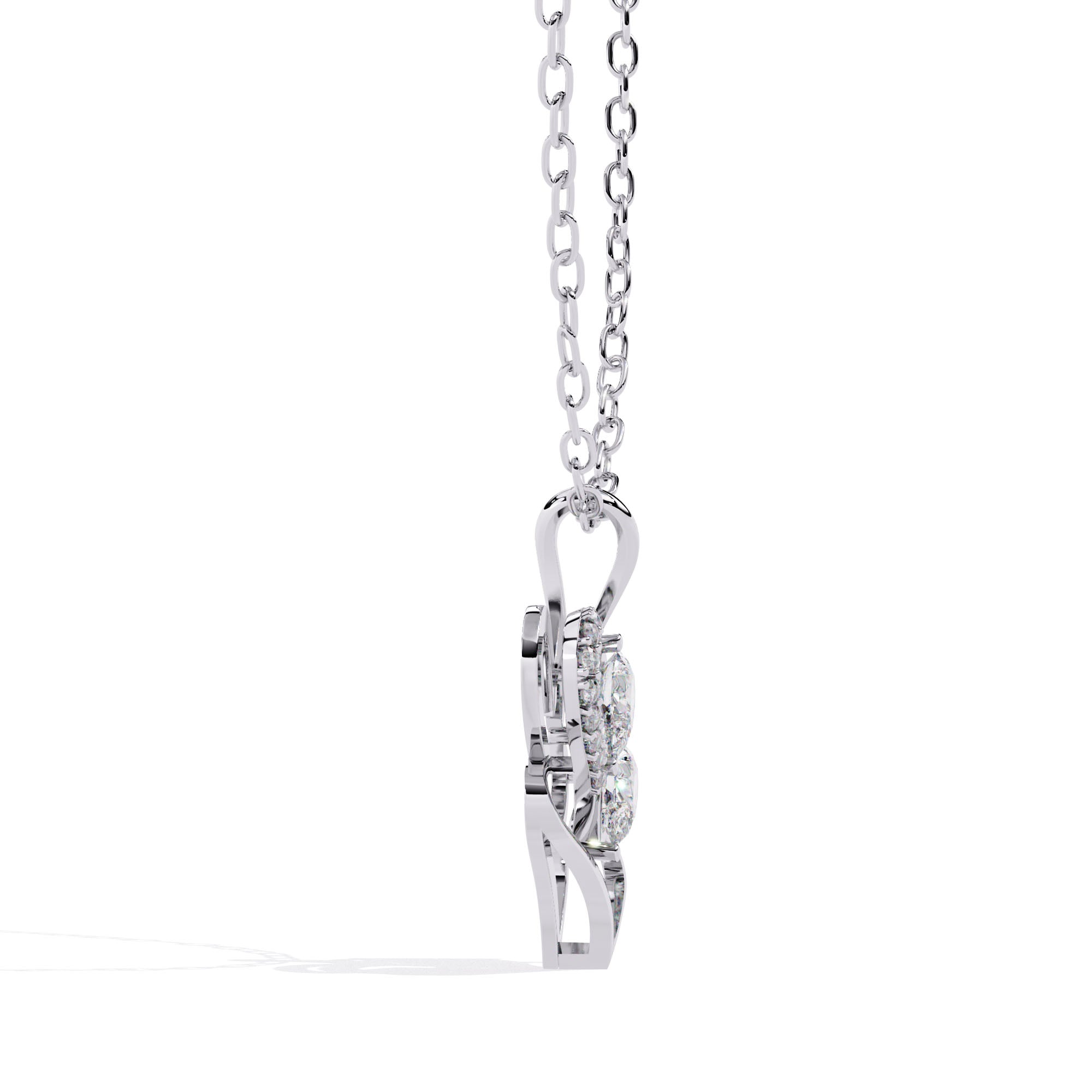 Twin Heart Diamond Pendant