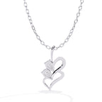 Twin Heart Diamond Pendant