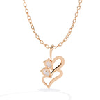 Twin Heart Diamond Pendant