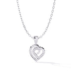 Twinkle Heart Halo Pendant