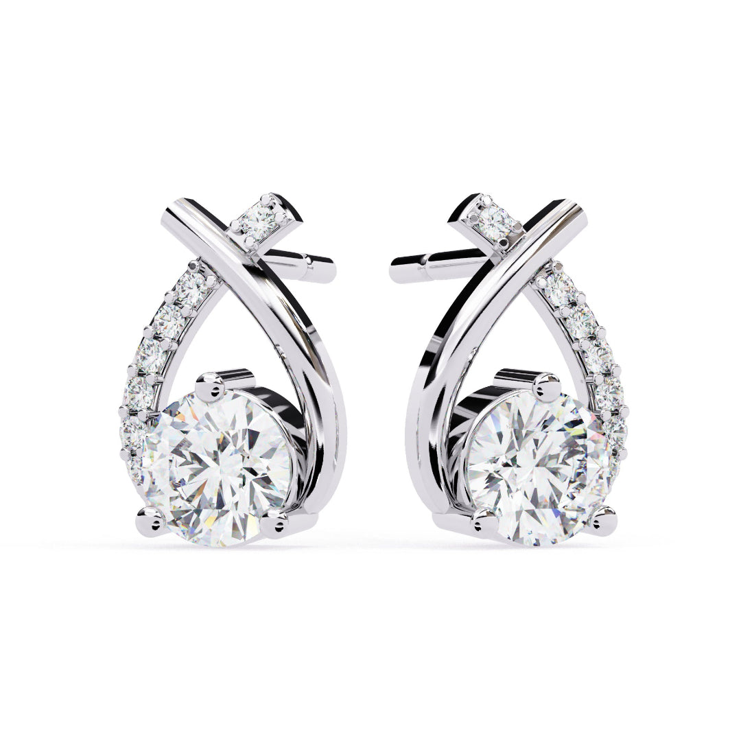 Seraphina Twist Diamond Studs
