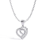 Twinkle Heart Halo Pendant