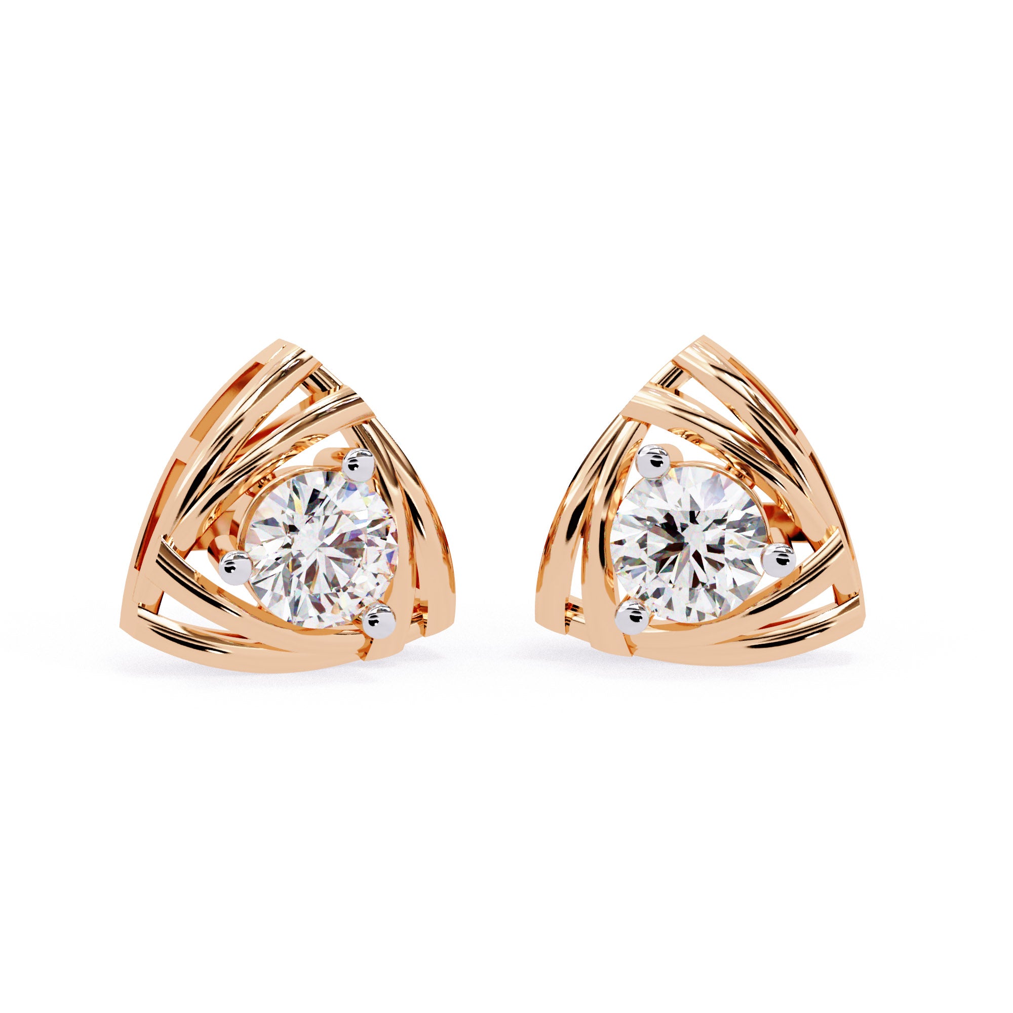 Trinity Aura Diamond Studs