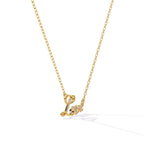 Diamond Love Script Pendant