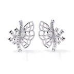 Butterfly Diamond Stud Earrings