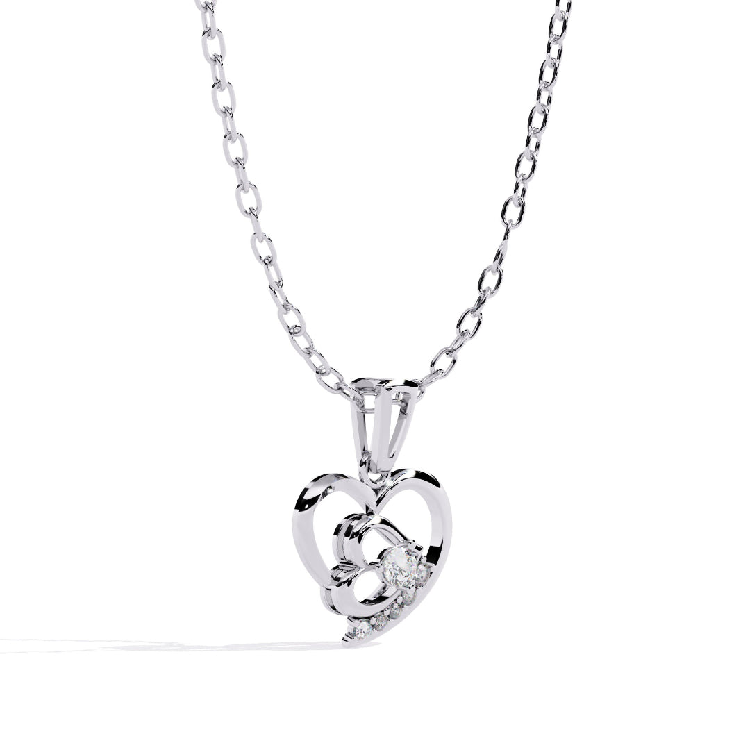 Jiya Heart Sparkle Pendant