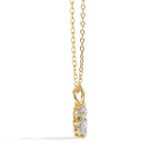 Floral Heart Diamond Pendant