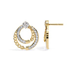 Circle Chain Diamond Studs
