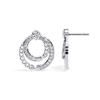 Circle Chain Diamond Studs
