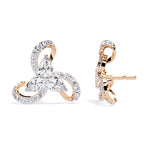 Trinity Pear Diamond Studs