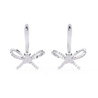 Celeste Ribbon Diamond Hoops