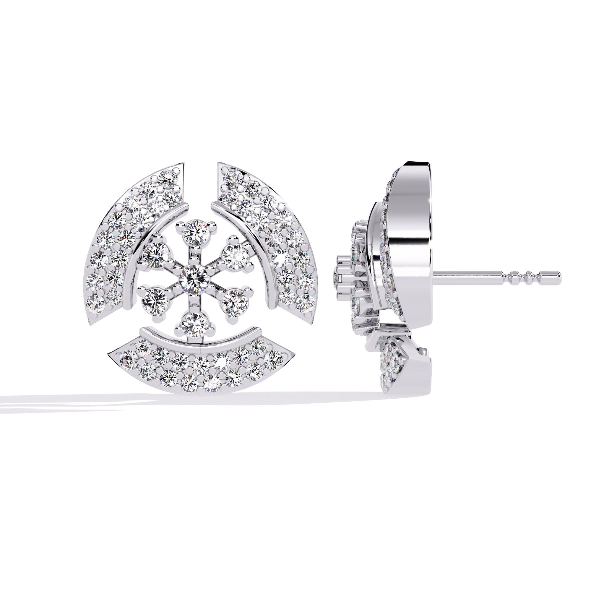 Starlisse Floral Diamond Studs