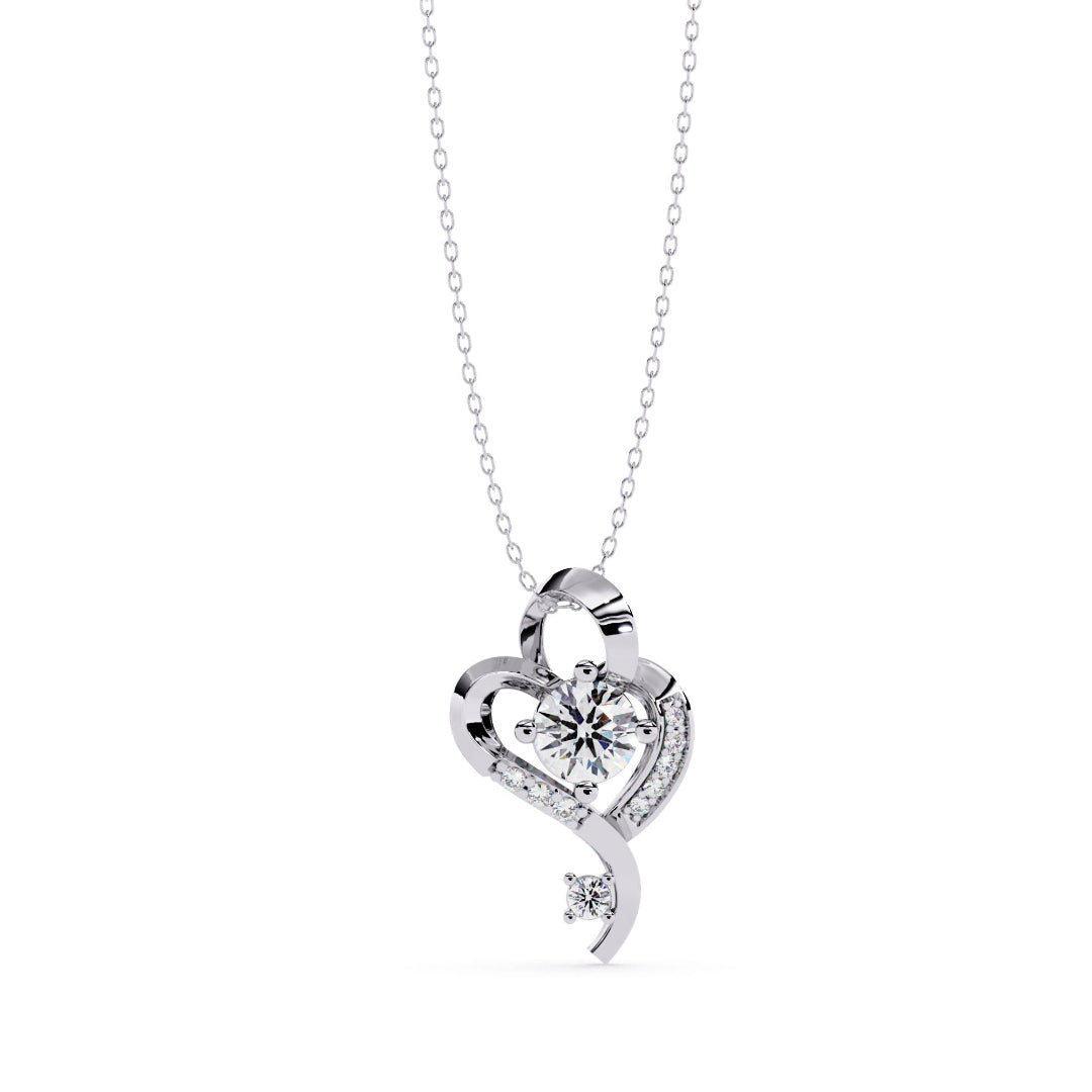 Swirl Heart Pendant