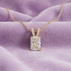 Solitaire Radiant Diamond Pendant