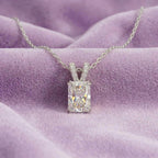 Solitaire Radiant Diamond Pendant