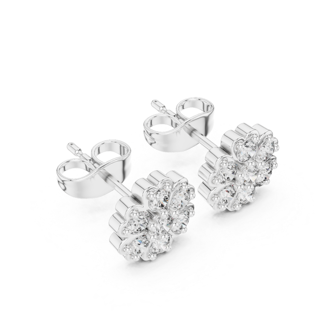 Snowflake Radiance Cluster Studs