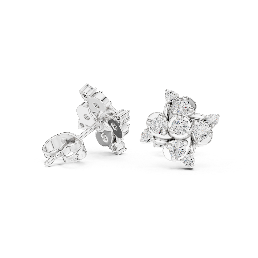 The Vortex Bloom Diamond Studs