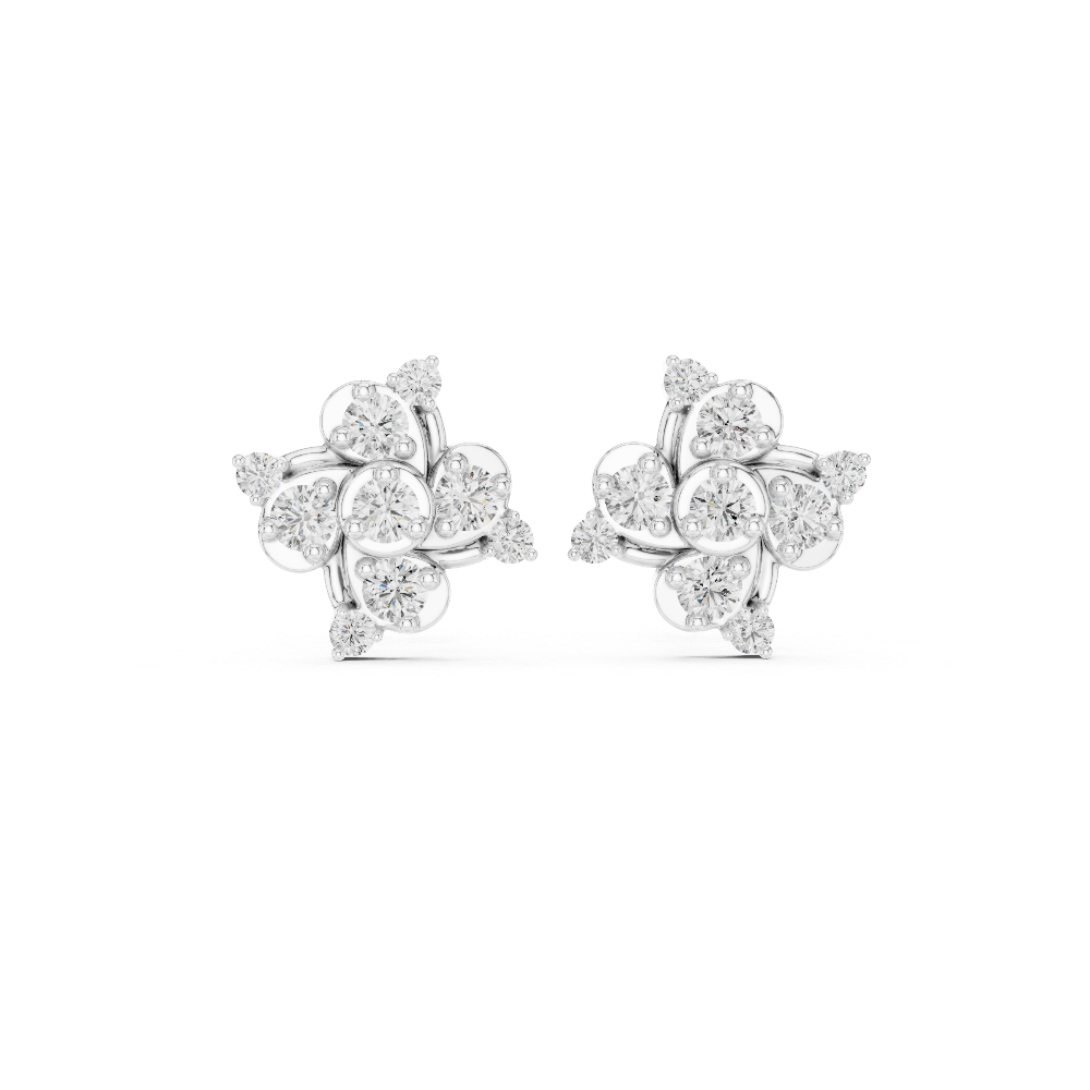 The Vortex Bloom Diamond Studs